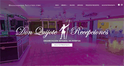 Desktop Screenshot of donquijoterecepciones.com