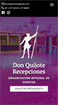 Mobile Screenshot of donquijoterecepciones.com